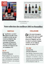 La Revue du Vin de France - Sélection des meilleurs 2015 en Roussillon